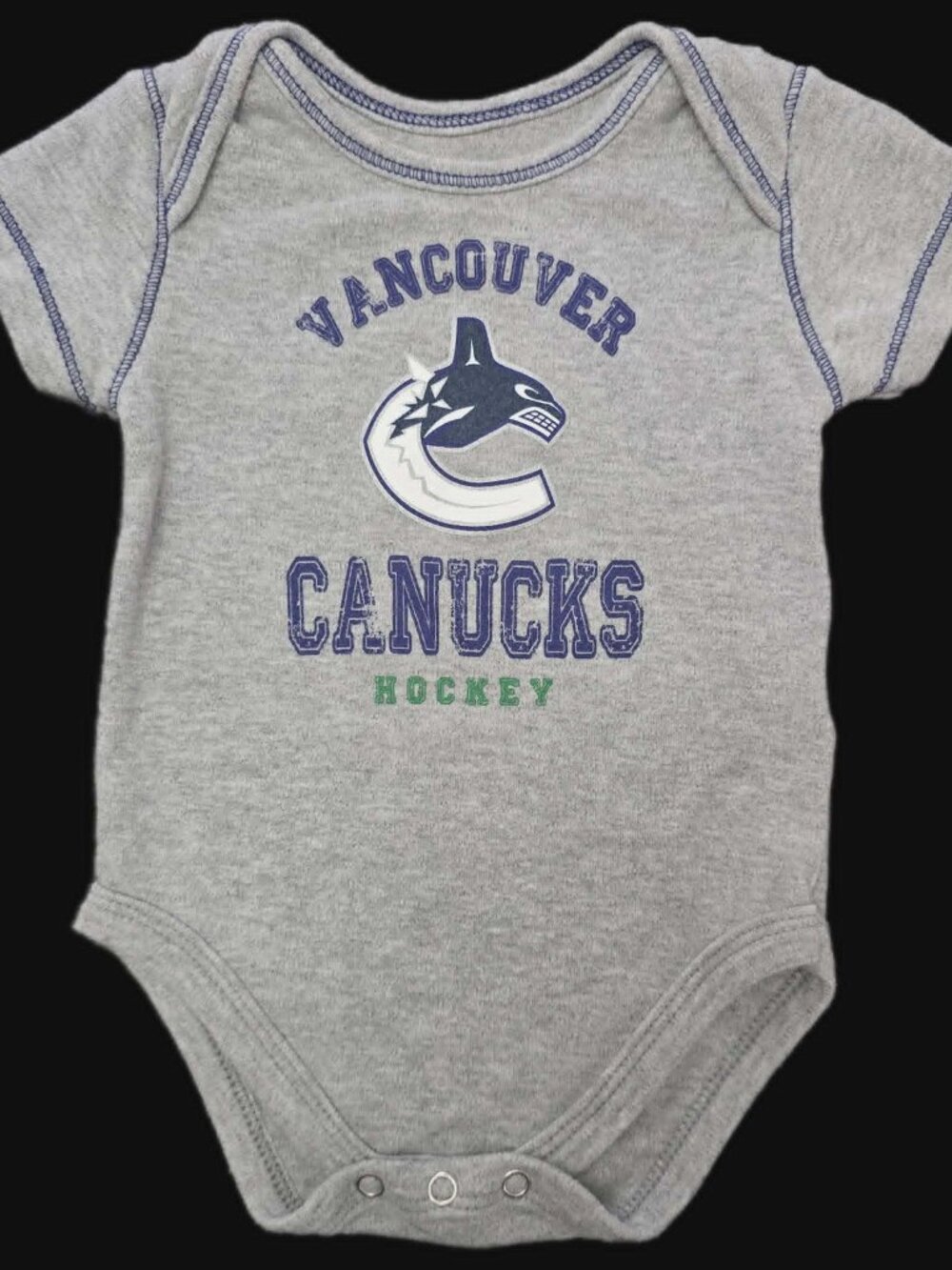 Vancouver Canucks Infant Hockey Bodysuit 3/6M